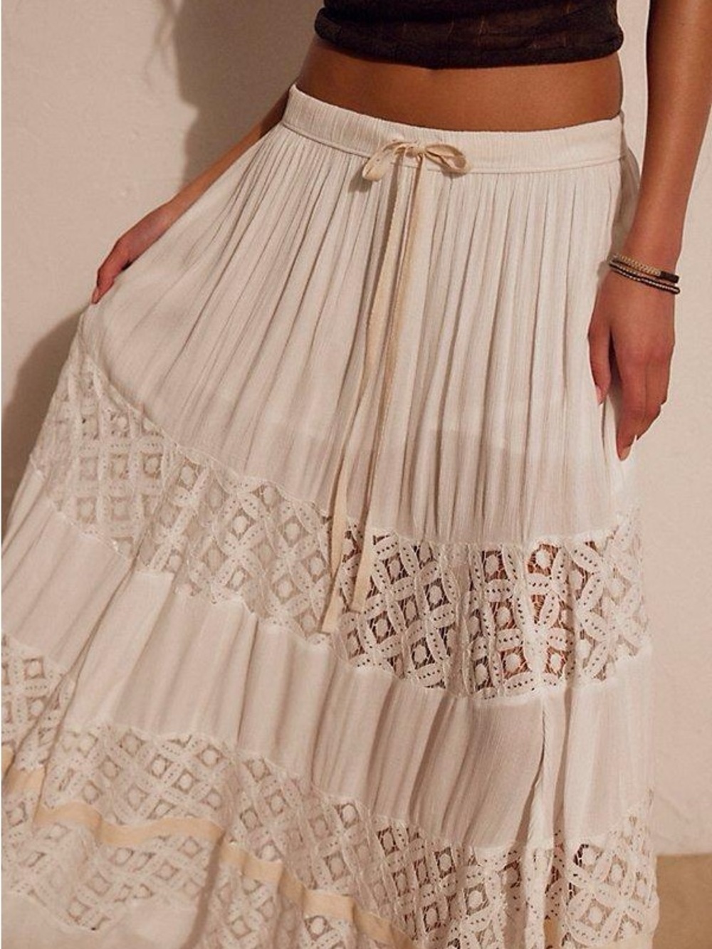 Free People Swept Away Maxi Skirt - Picture 2 of 9